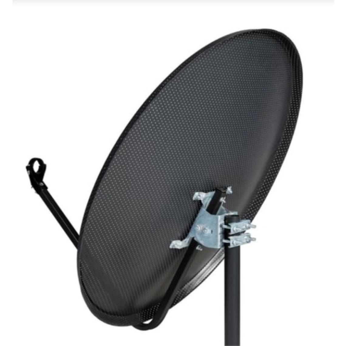 Next 80 cm Delikli 0,6 Mm. Gri Renk Ofset Çanak Anten + Lnb