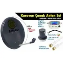 Antenci 40CM Karavan Çanak Anten Seti +Dijital Uydu Bulucu
