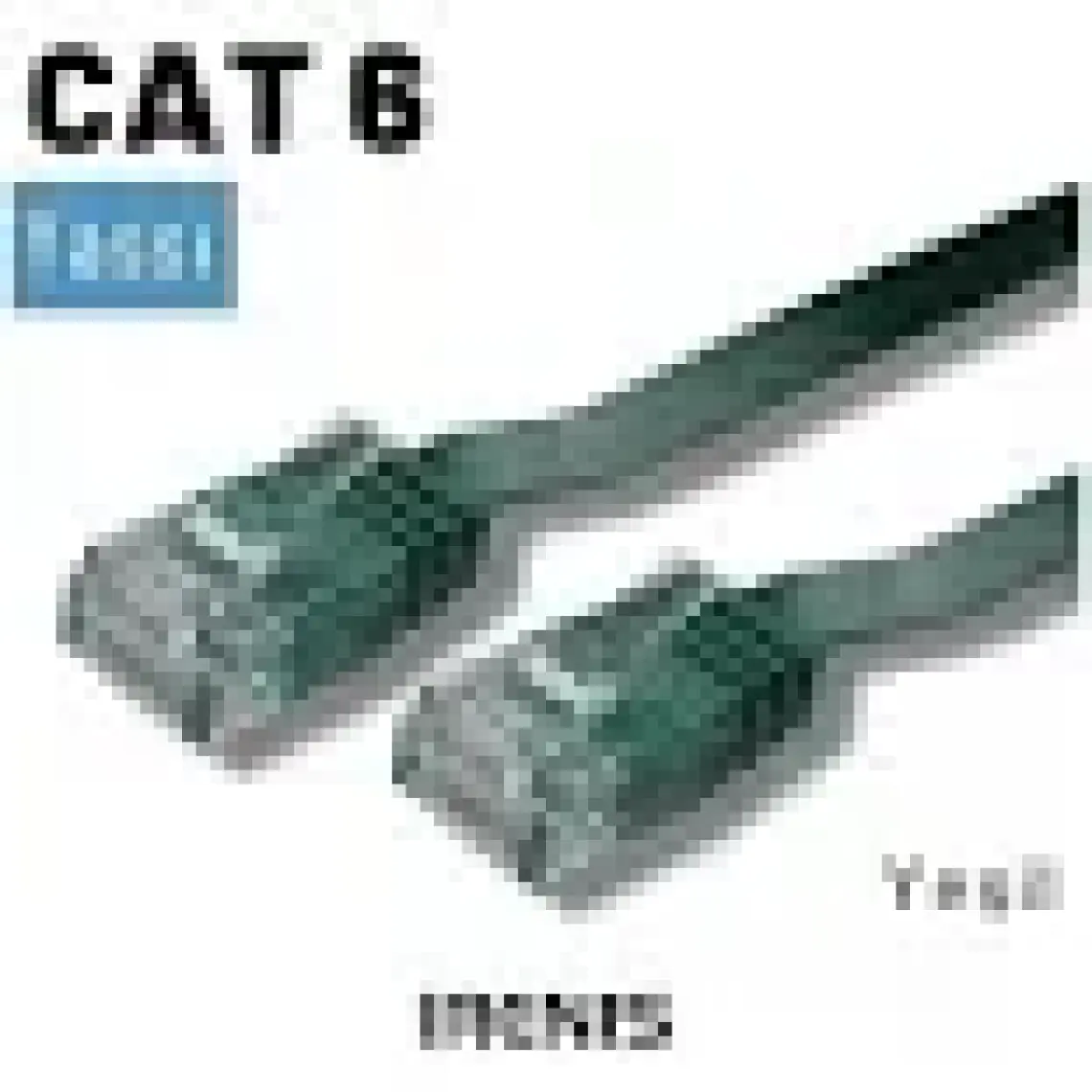 IRENIS CAT6 Yassı Ethernet (Network, LAN) Kablosu, Yeşil, 1 metre