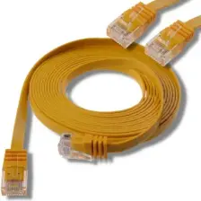 IRENIS CAT6 Yassı Ethernet (Network, LAN) Kablosu, Sarı, 1 metre