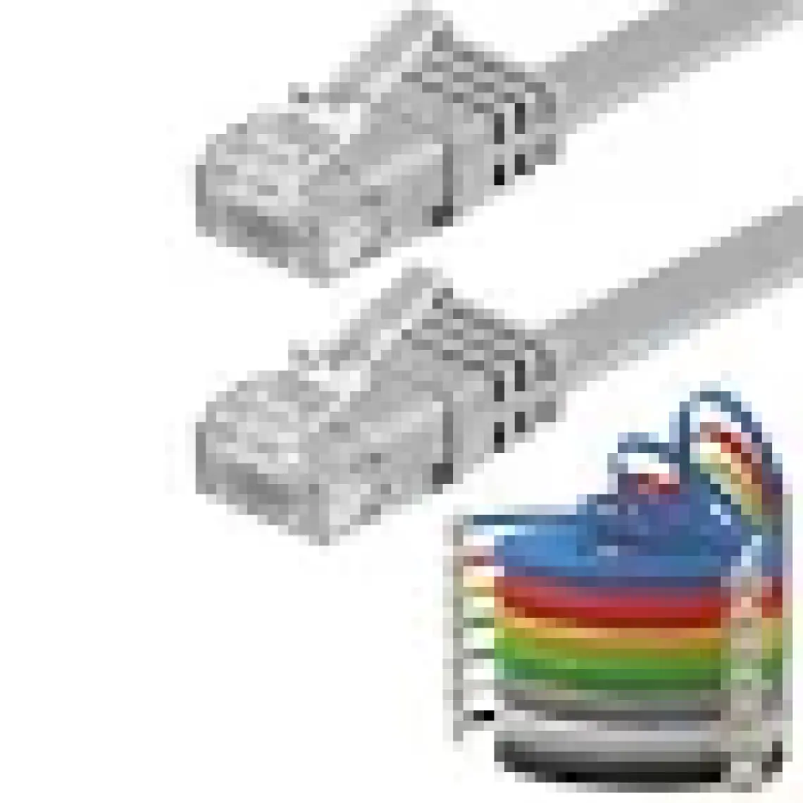 IRENIS CAT6 Yassı Ethernet (Network, LAN) Kablosu, Gri, 2 metre