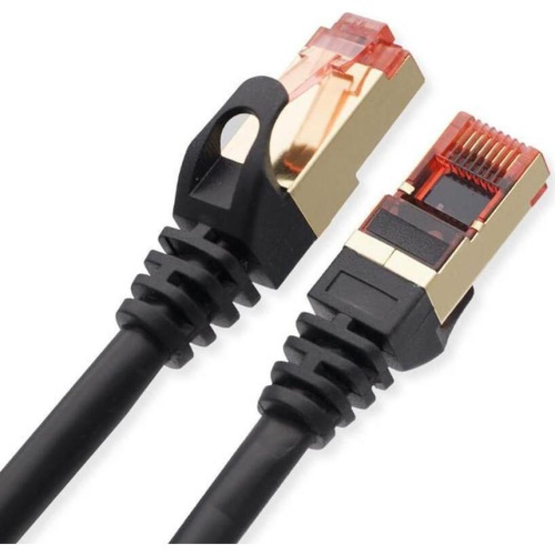 15 Metre Cat7 Patch Kablo Cat 7 Stp Ethernet Kablosu 10GBPS Internet 600 Mhz Band Genişliği