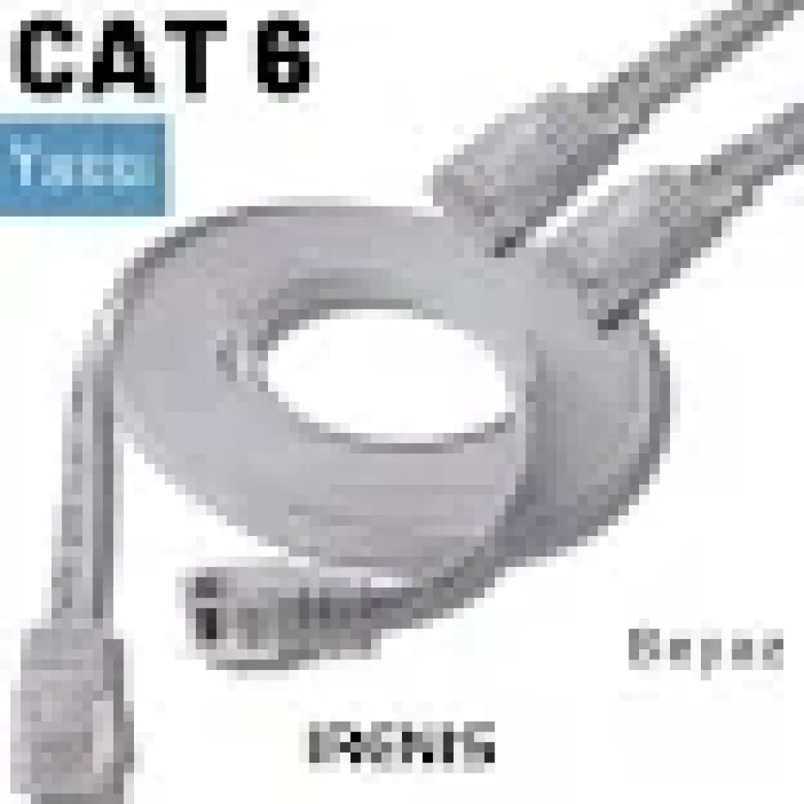 IRENIS CAT6 Yassı Ethernet (Network, LAN) Kablosu, Beyaz, 7.50 metre