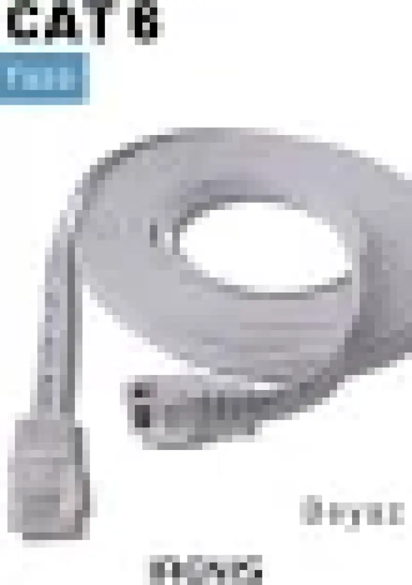 IRENIS CAT6 Yassı Ethernet (Network, LAN) Kablosu, Beyaz, 7.50 metre