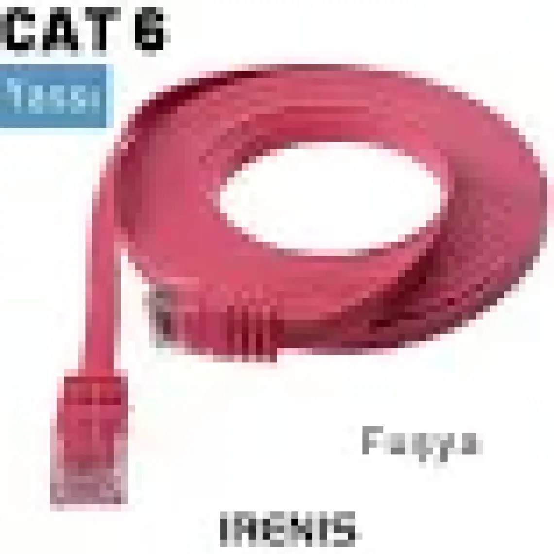 IRENIS CAT6 Yassı Ethernet (Network, LAN) Kablosu, Kahverengi, 7.50 metre