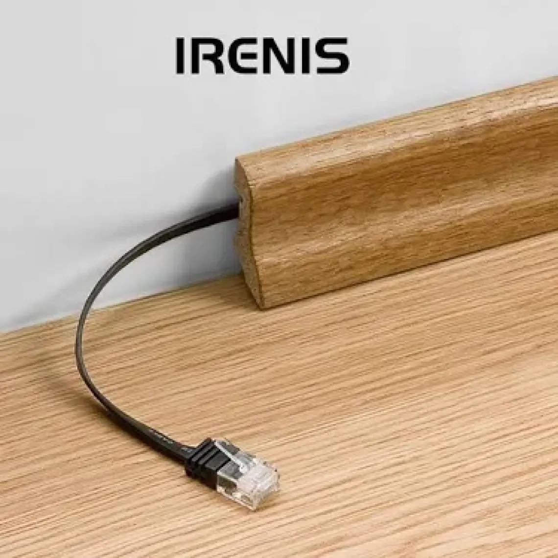 IRENIS CAT6 Yassı Ethernet (Network, LAN) Kablosu, Kahverengi, 50 cm