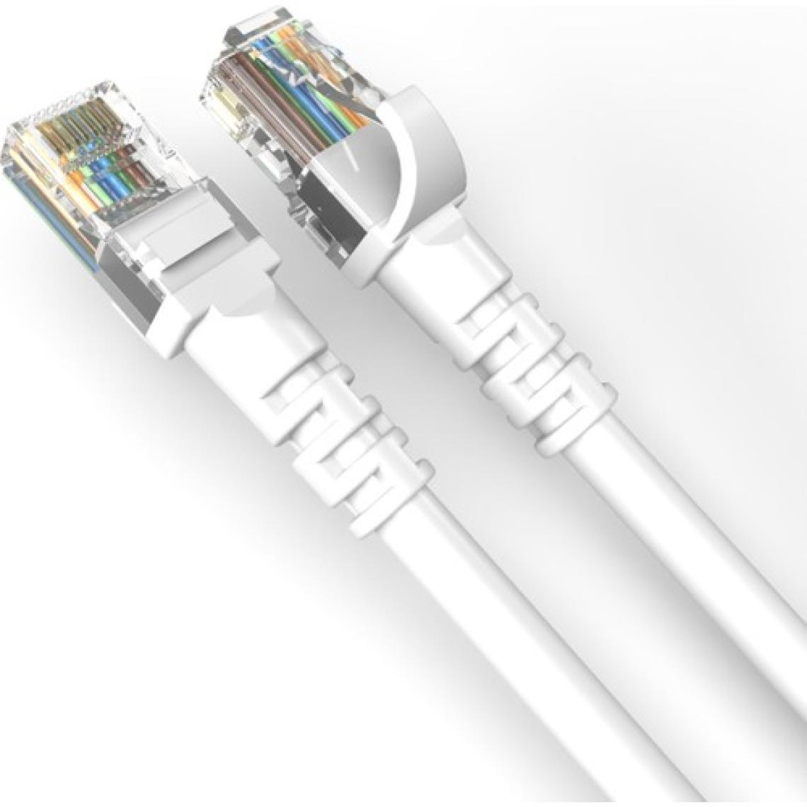 Derkab 1 Metre Cat6 Network-Ağ-Ethernet Kablosu Beyaz