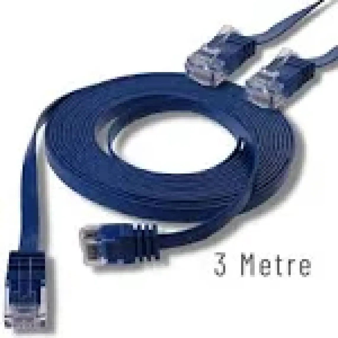 IRENIS CAT6 Yassı Ethernet (Network, LAN) Kablosu, Mavi, 3 metre