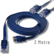 IRENIS CAT6 Yassı Ethernet (Network, LAN) Kablosu, Mavi, 3 metre