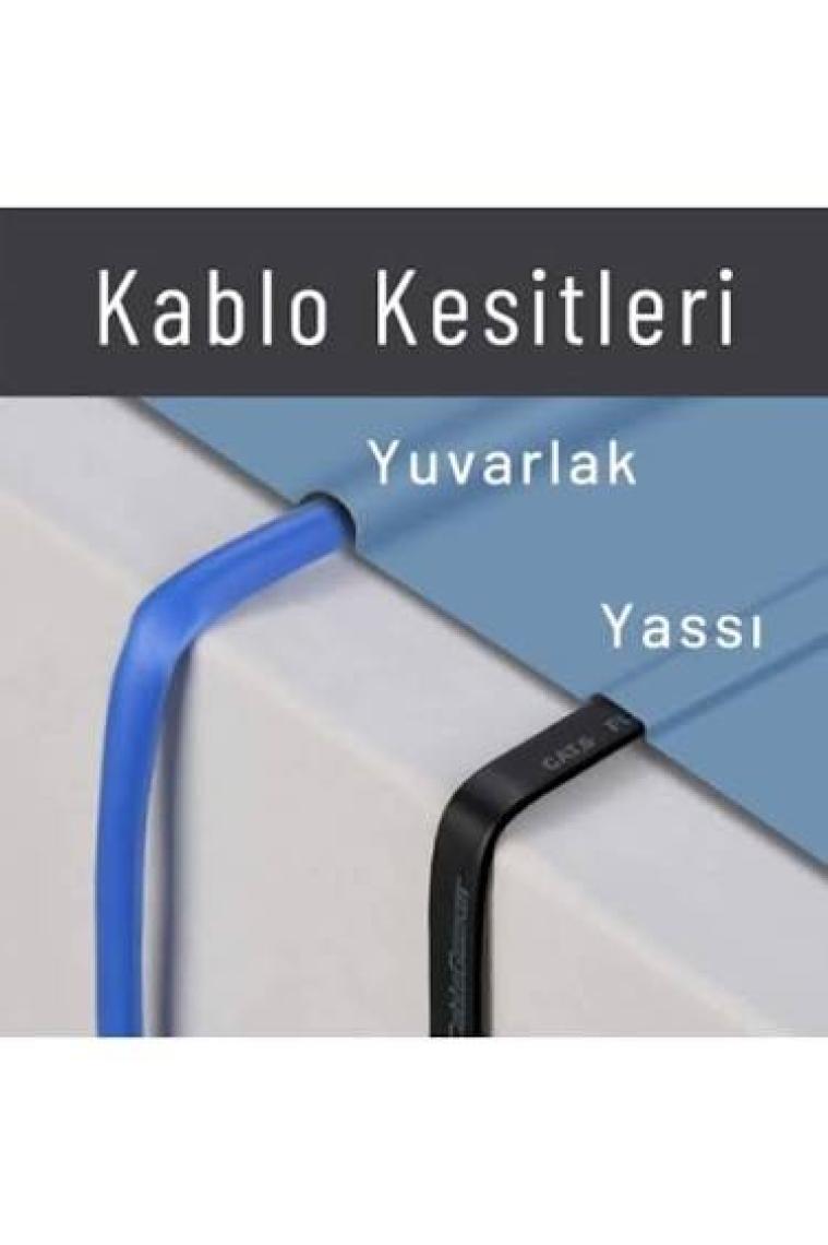 IRENIS CAT6 Yassı Ethernet (Network, LAN) Kablosu, Sarı, 2 metre