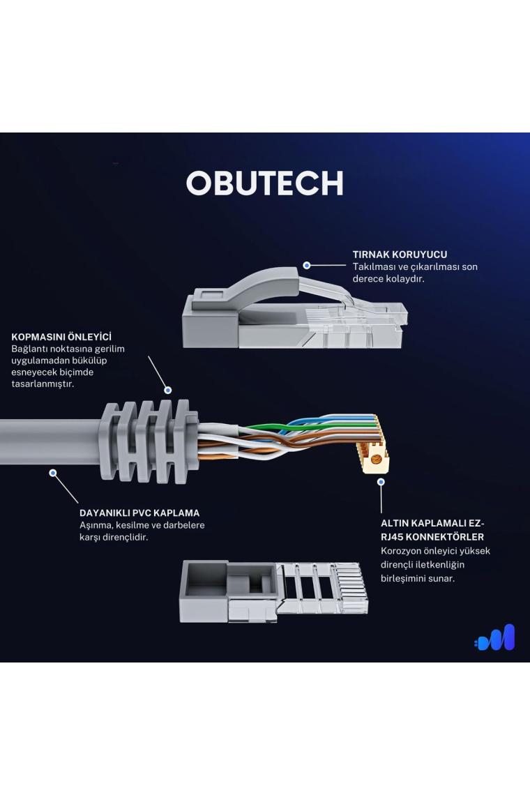 Obutech 15  Metre Cat6 Ethernet,internet Kablosu