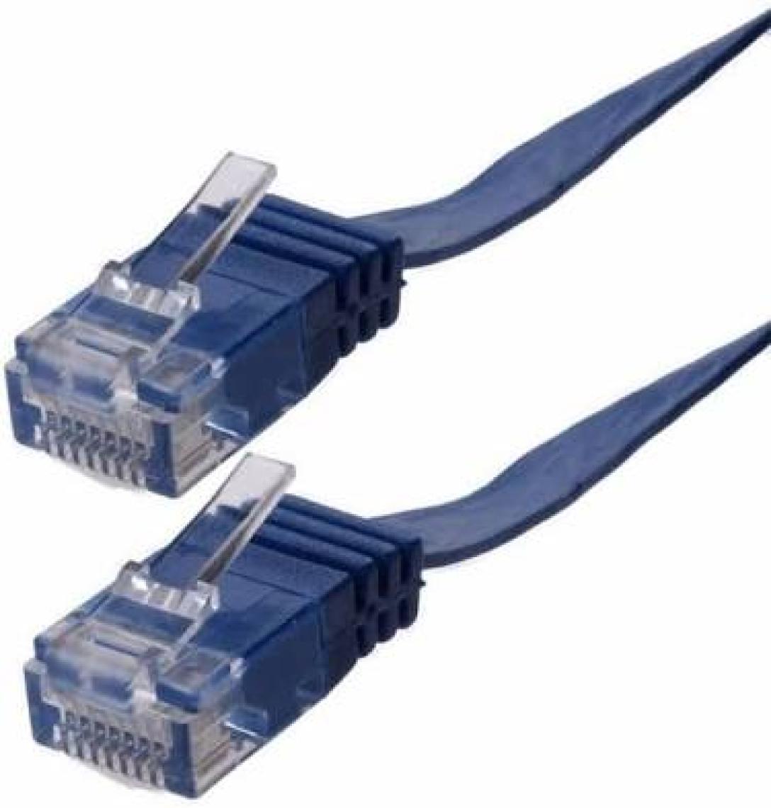IRENIS CAT6 Yassı Ethernet (Network, LAN) Kablosu, Mavi, 2 metre
