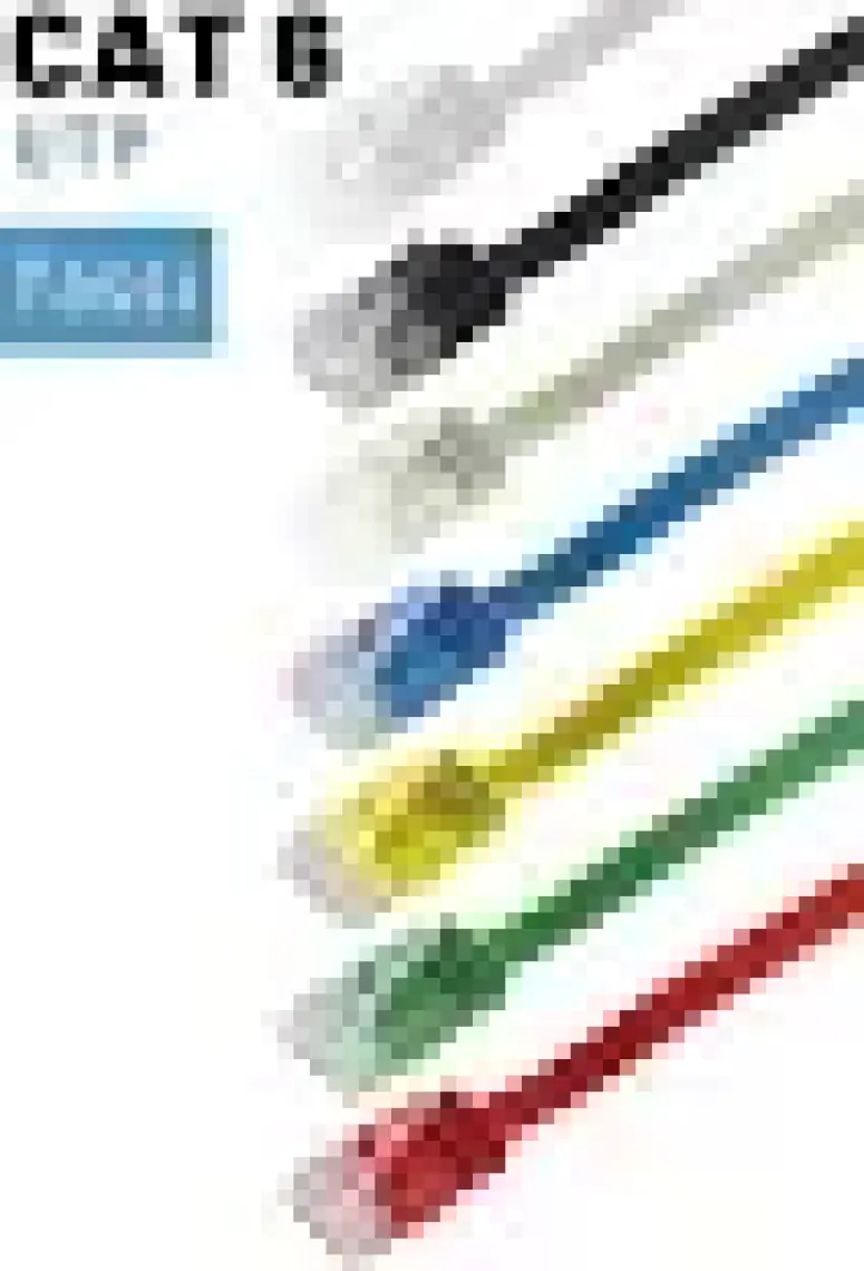 IRENIS CAT6 Yassı Ethernet (Network, LAN) Kablosu, Siyah, 5 metre