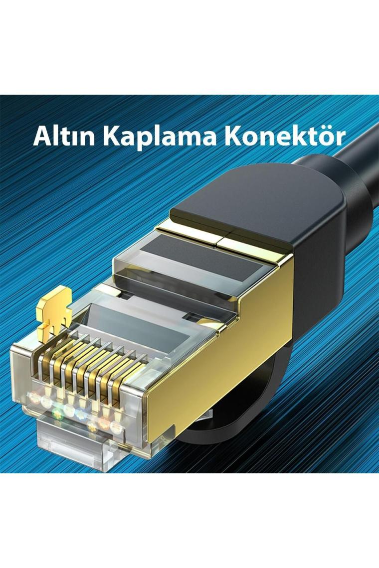 Cat8 40gbps 2000mhz Stp Rj45 Ethernet Kablosu 1.5 Metre