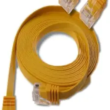 IRENIS CAT6 Yassı Ethernet (Network, LAN) Kablosu, Sarı, 50 cm