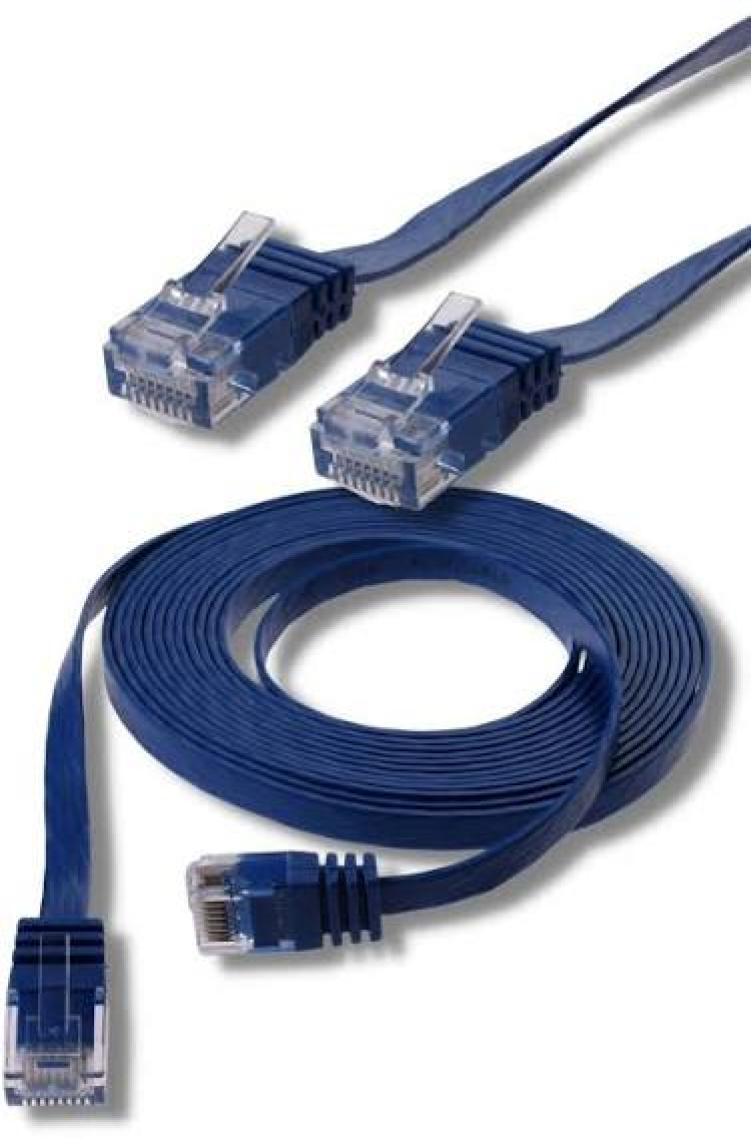 IRENIS CAT6 Yassı Ethernet (Network, LAN) Kablosu, Mavi, 7.50 metre