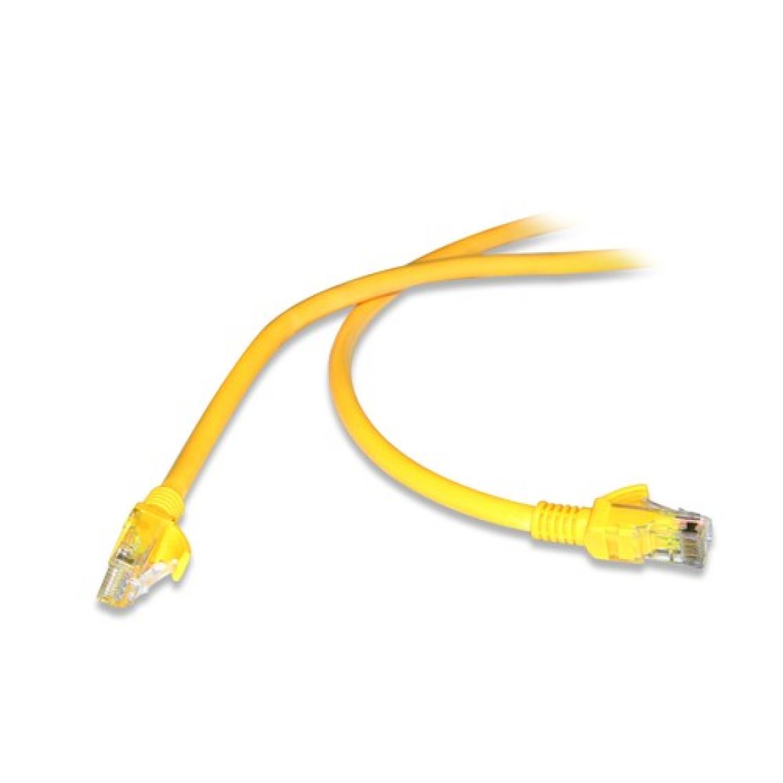 Flaxes FNK-6003S 30 Cm CAT6 (Patch) Network Kablosu Sarı