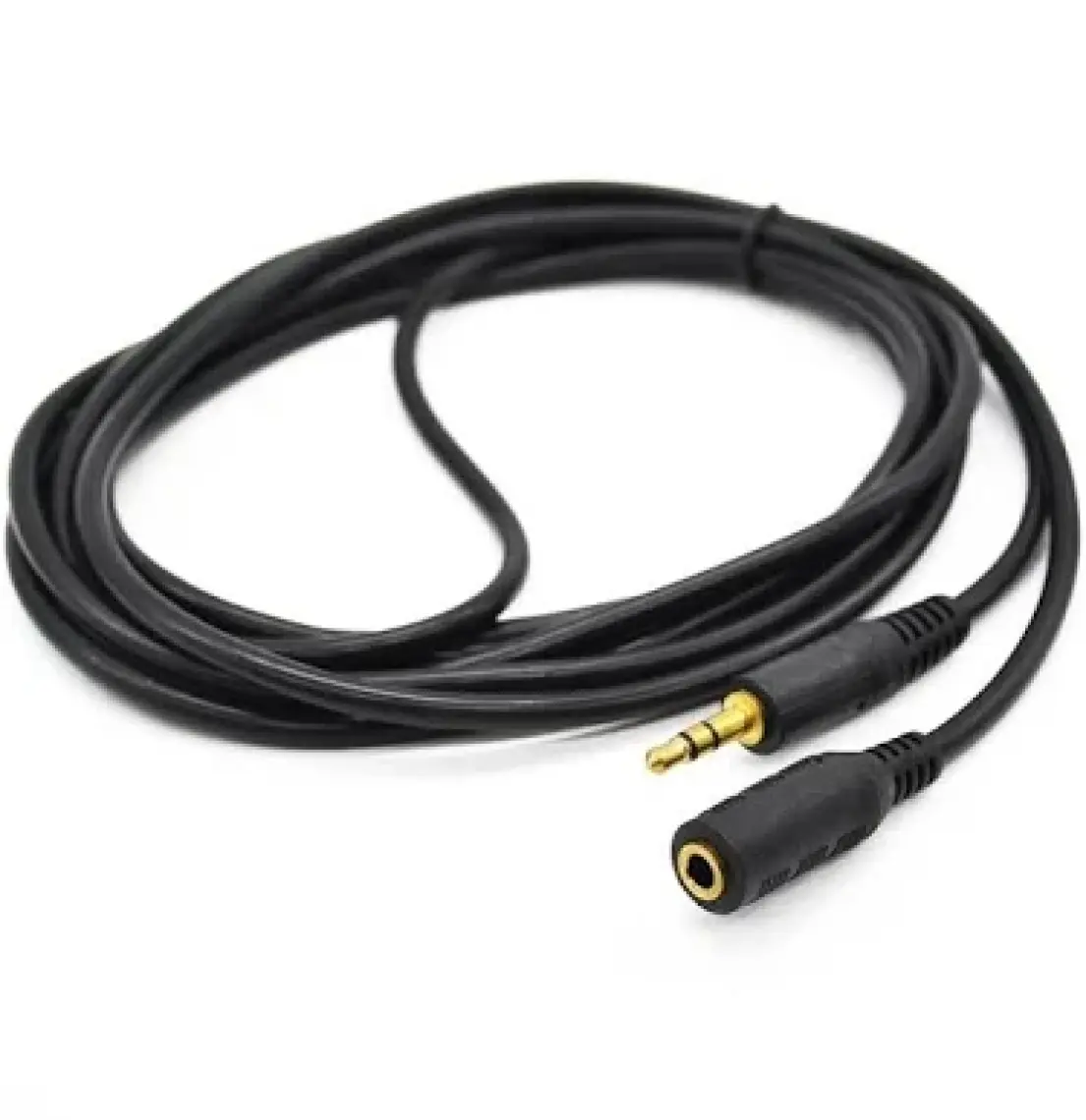 3,5Mm Stereo Erkek - Dişi Aux Ses Uzatma  Kablosu 5 Metre