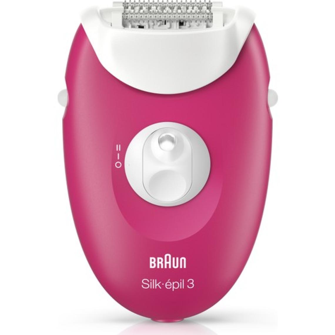 Braun Silk-épil 3 3420 Epilatör Ahududu Pembe - 2 Ek Parçalı Kablolu Epilatör / Epilasyon