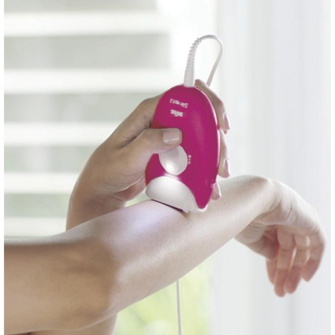 Braun Silk-épil 3 3420 Epilatör Ahududu Pembe - 2 Ek Parçalı Kablolu Epilatör / Epilasyon