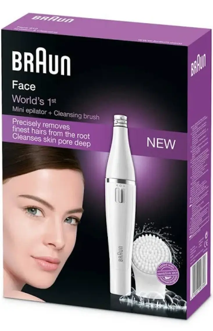 Braun FaceSpa 810 Yüz Epilatörü Ve Temizleme Fırçası Sistemi, Ek Pil İle Birlikte