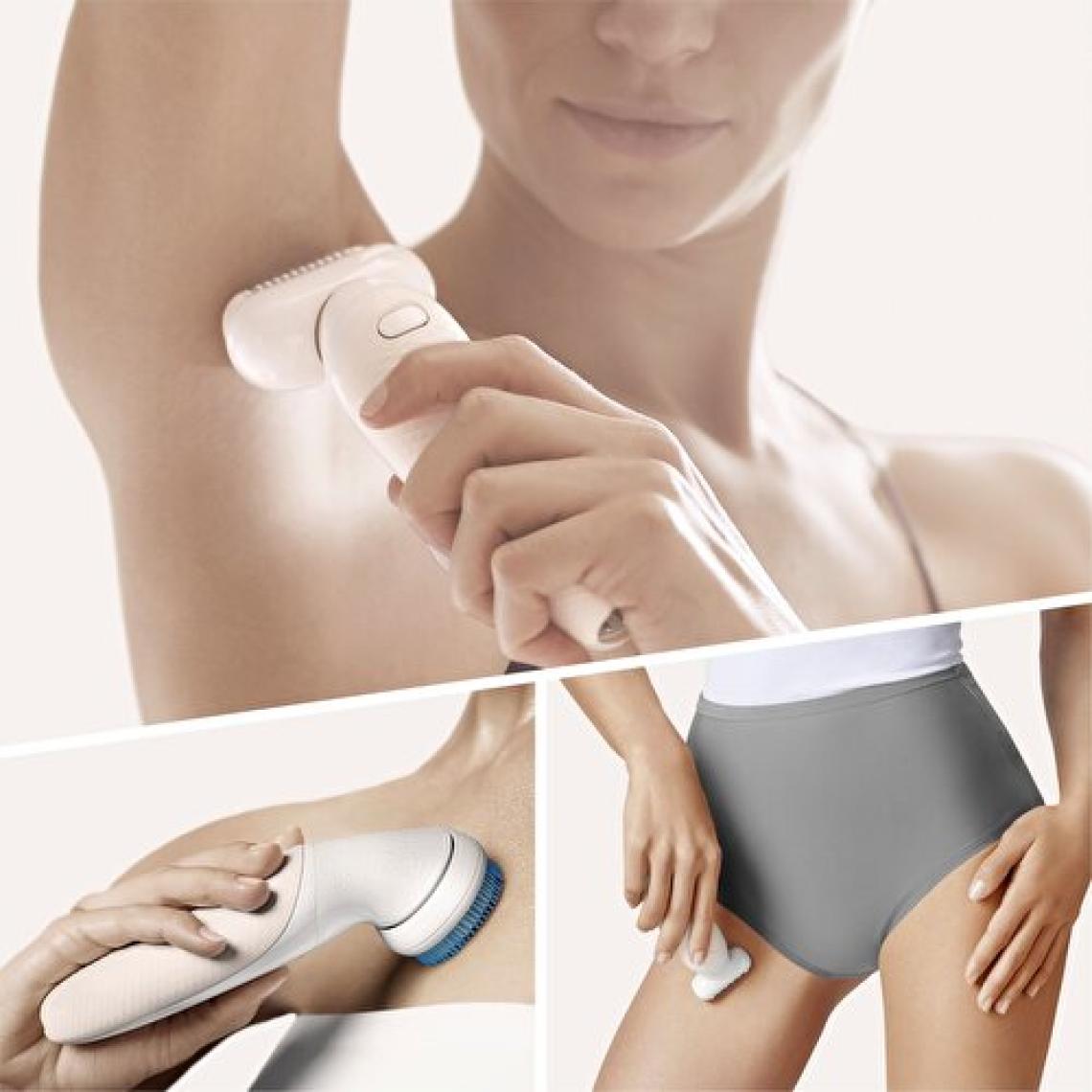 Braun Silk-épil 9 Flex 9010 SensoSmart Kablosuz Islak & Kuru 6 Ek Parçalı 3'ü 1 Arada Epilatör