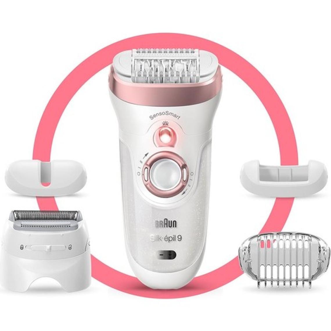 Braun Silk-Épil 9 9725 Sensosmart Kablosuz Islak&kuru 5 Ek Parçalı 2'si 1 Arada Epilatör