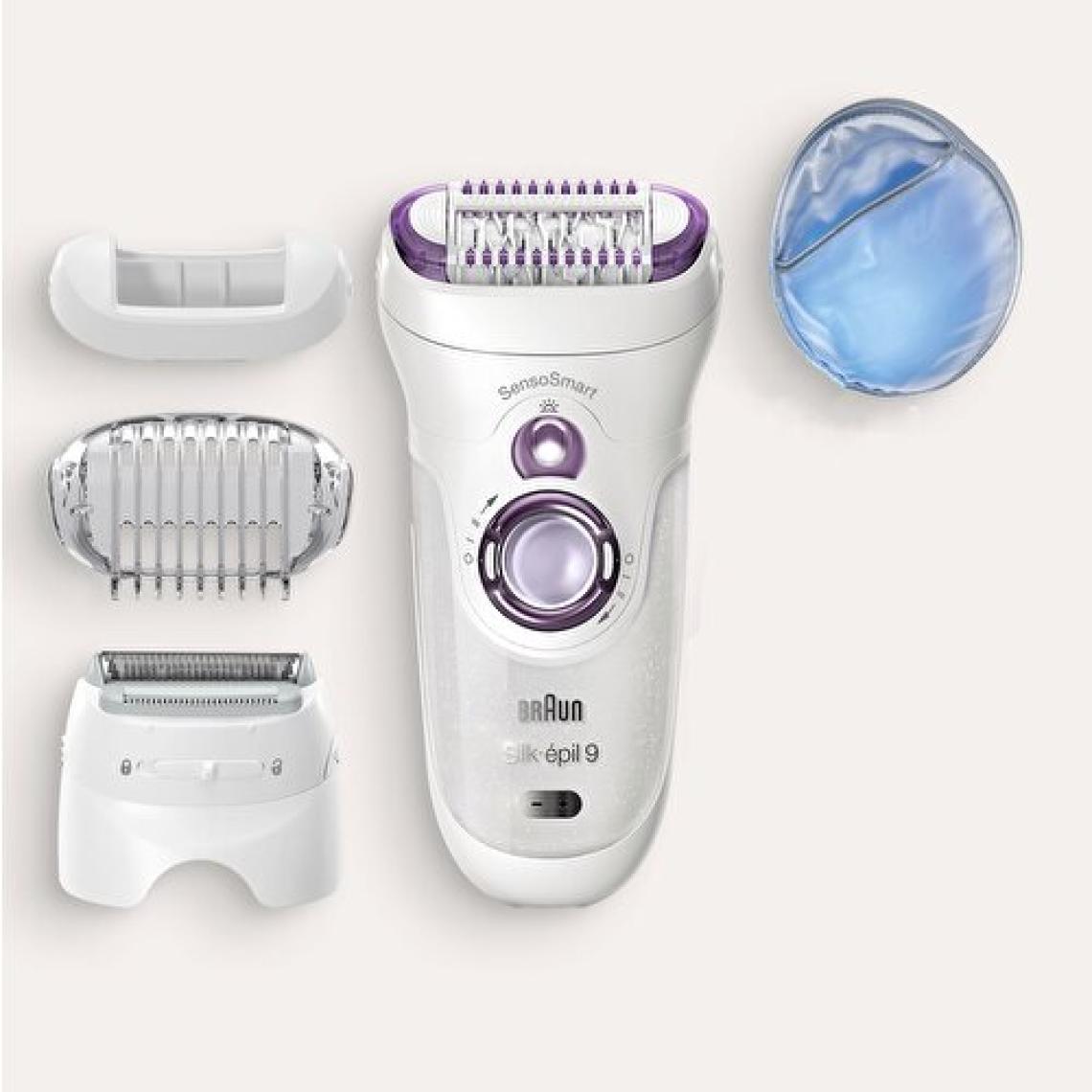 Braun Silk-épil 9 9710 SensoSmart Kablosuz Islak & Kuru 4 Ek Parçalı 2'si 1 Arada Epilatör