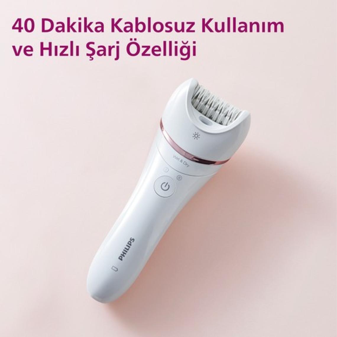 PHILIPS 8000 SERISI BRE700/05 ISLAK KURU EPILASYON ALETI