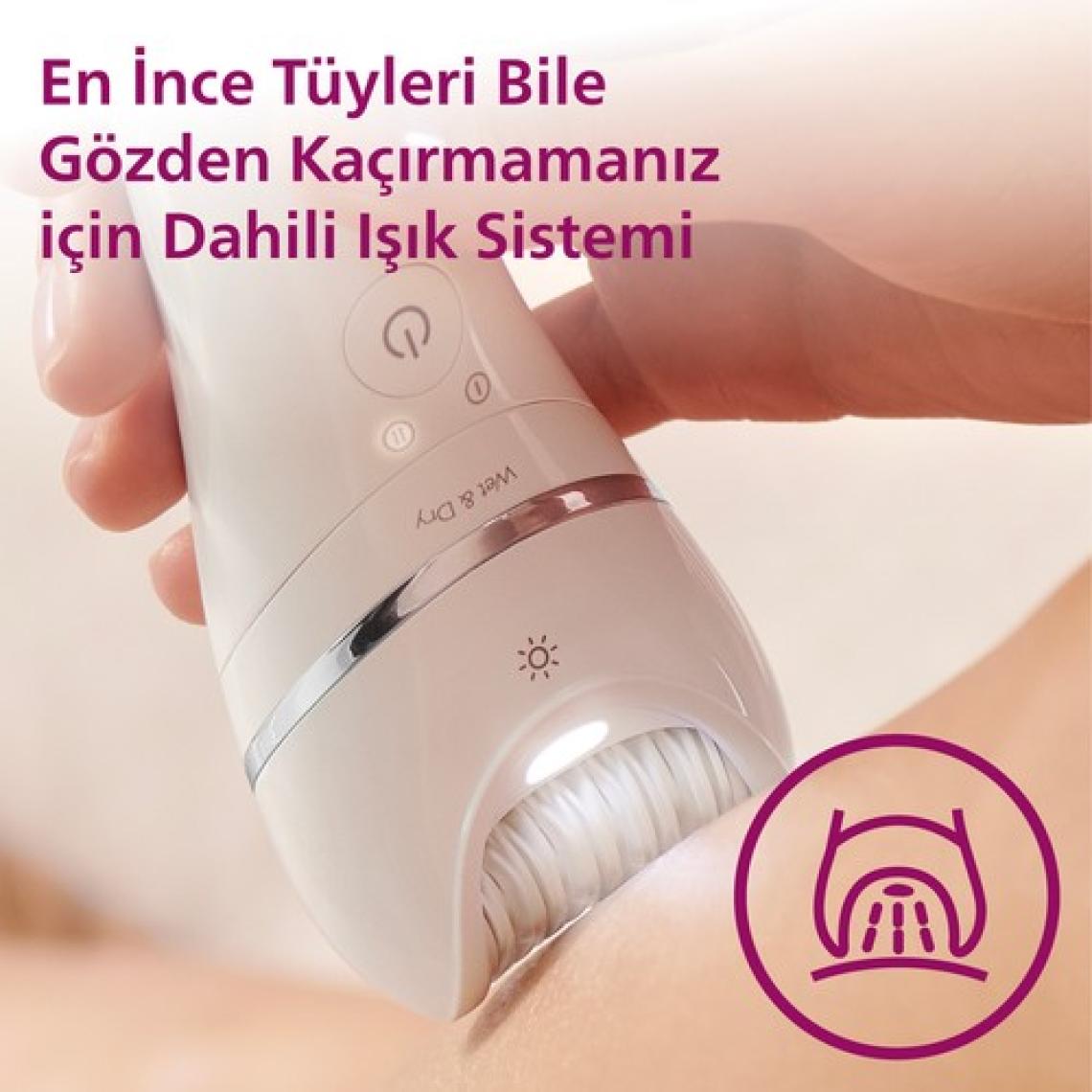 PHILIPS 8000 SERISI BRE700/05 ISLAK KURU EPILASYON ALETI
