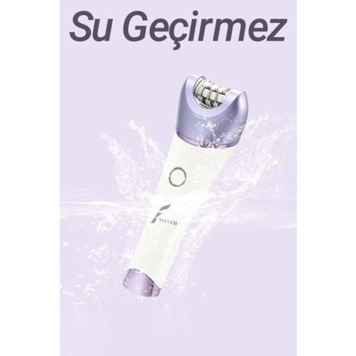 Veryfit 6 Başlıklı Masaj Pedikür Epilatör (Yüz+Koltuk Altı+Bikini Bölgesi+Bacak) Islak Ve Kuru Kablosuz