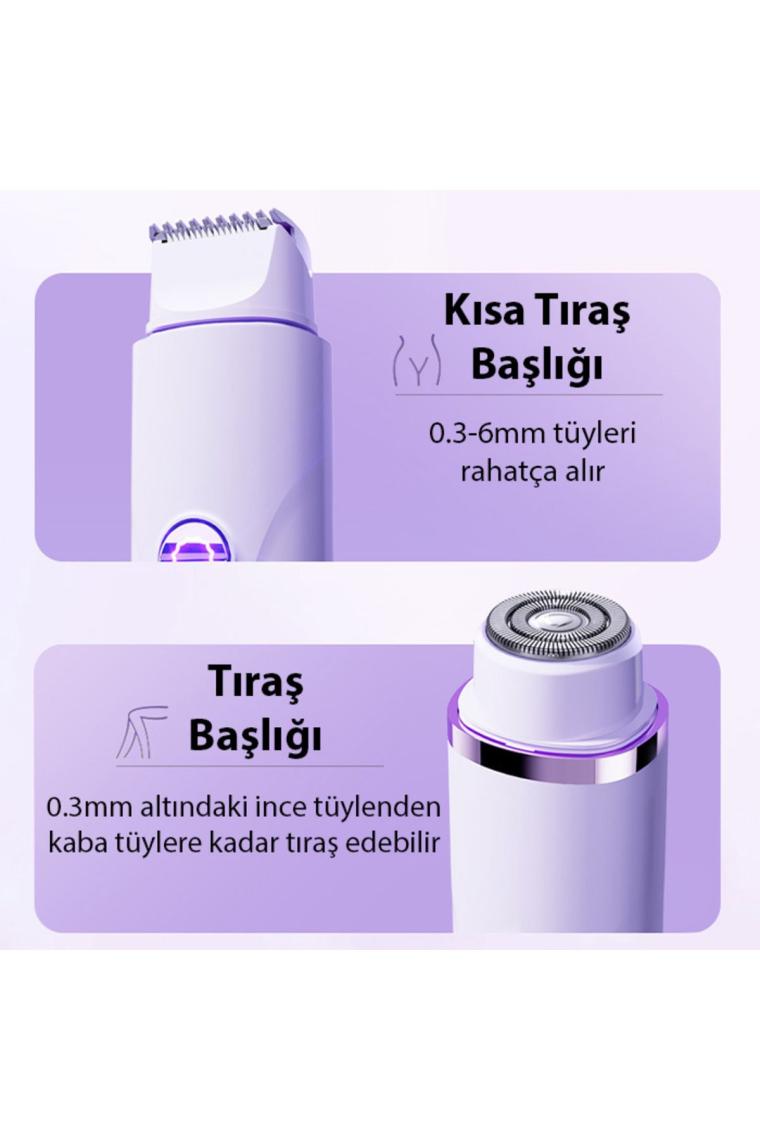 Ezere Koltuk Alti, Burun, Kas Killari ve Özel Bölgeler Çift Basli Epilasyon Cihazi
