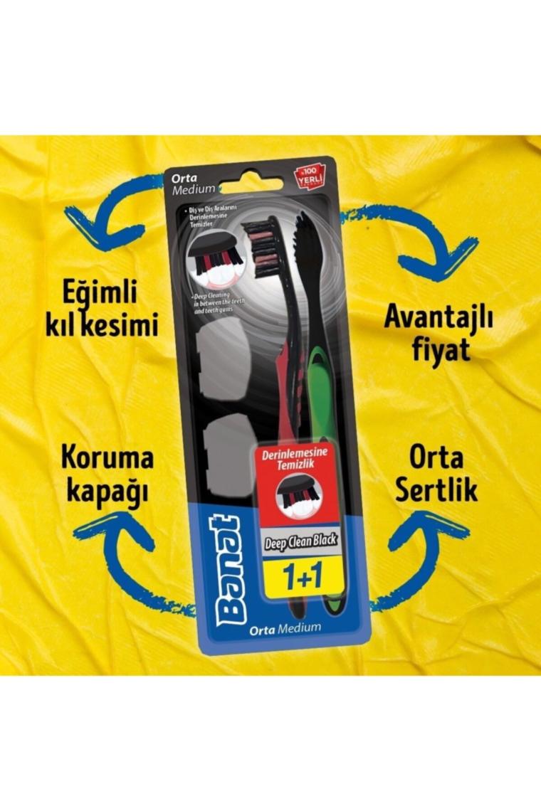 Deep Clean Black 2'li Diş Fırçası