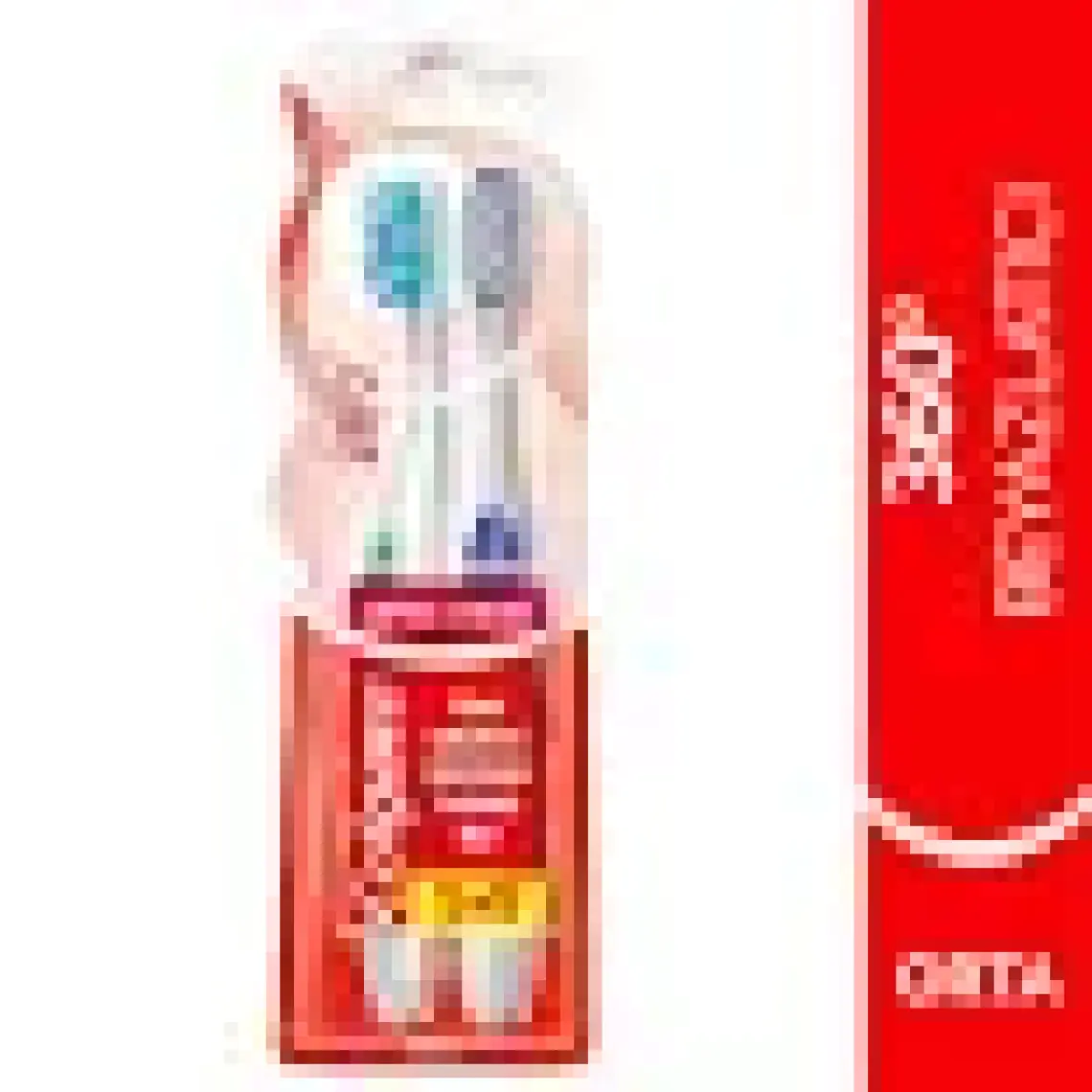 Colgate 360 Optik Beyaz Dil ve Yanak Temizleyicili Orta Beyazlatıcı Diş Fırçası 1+1