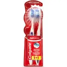 Colgate 360 Optik Beyaz Dil ve Yanak Temizleyicili Orta Beyazlatıcı Diş Fırçası 1+1