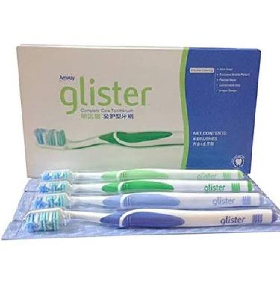 Amway Glister Orta Sertlikte Ergonomik Manuel Diş Fırçası - 4'lü Paket