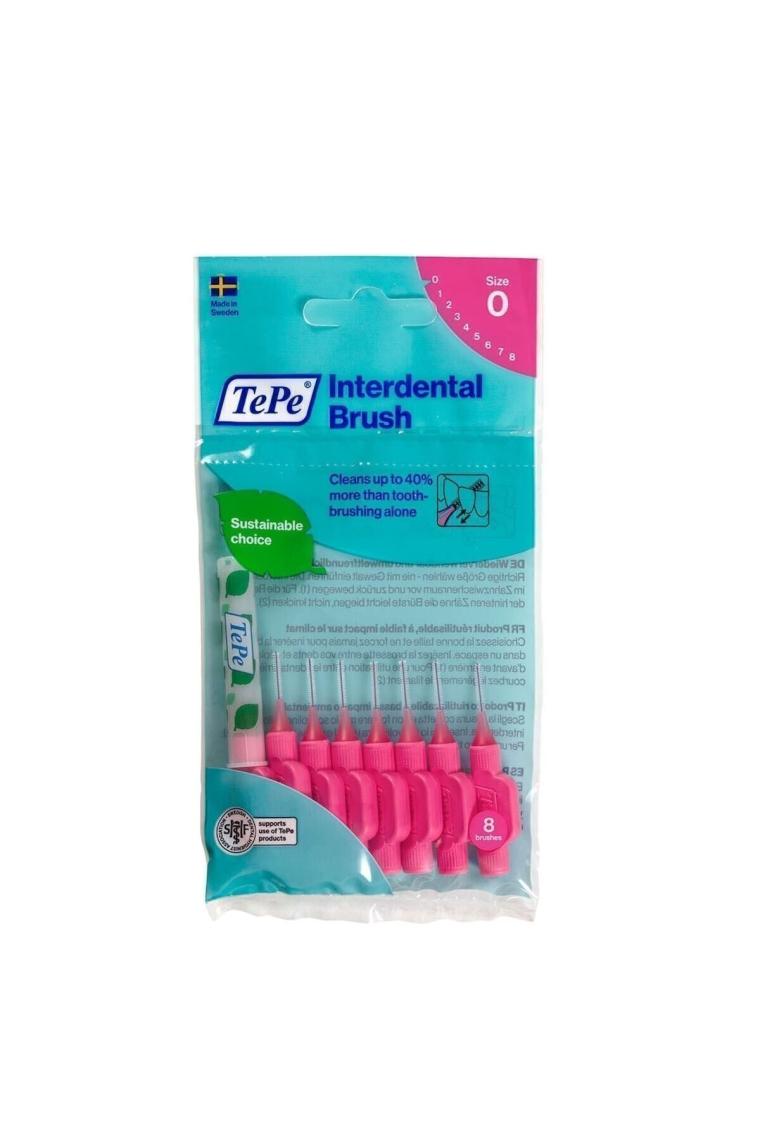 Interdental Brush Arayüz Fırçası Pembe 0.4 Mm 8 Li