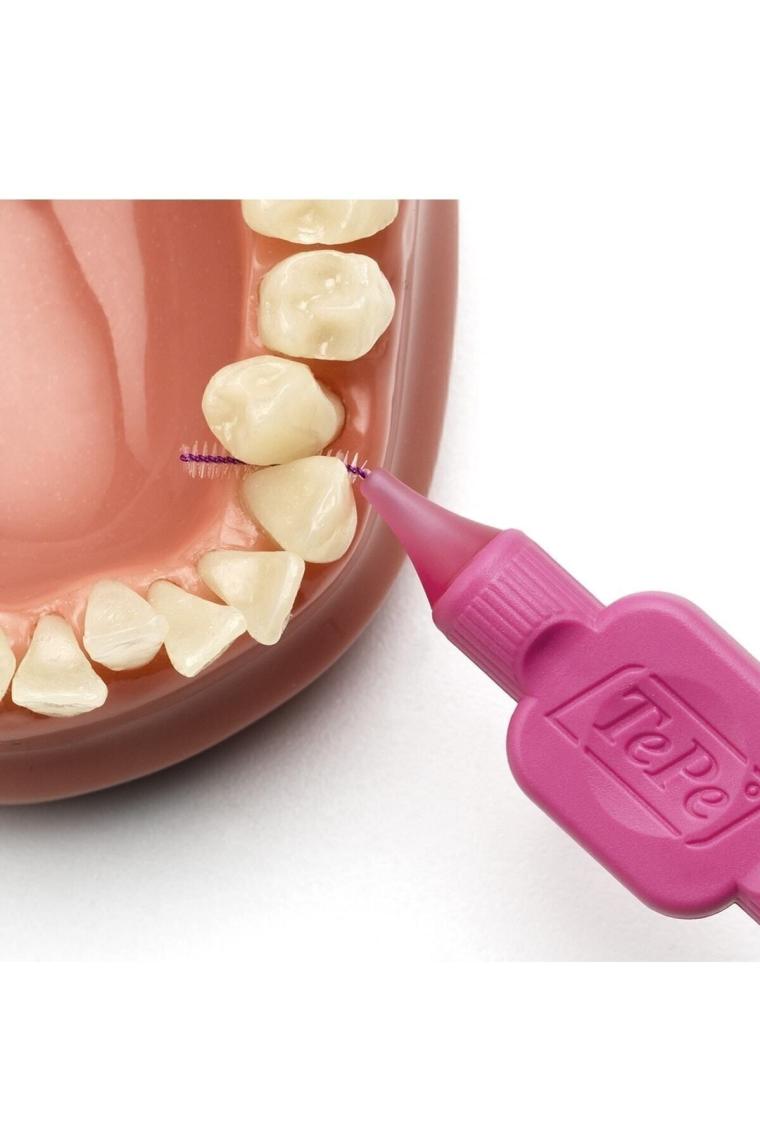 Interdental Brush Arayüz Fırçası Pembe 0.4 Mm 8 Li
