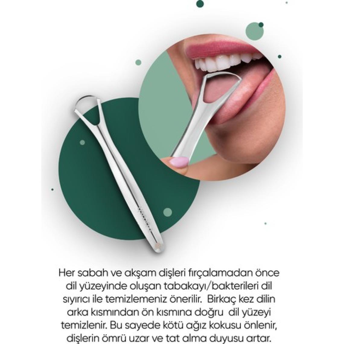 Paslanmaz Çelik Dil Temizleyici / Dil Sıyırıcı