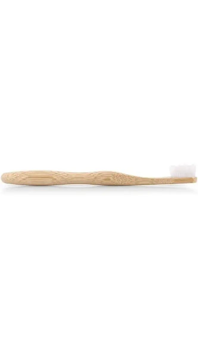 Nano Vegan Bambu Diş Fırçası - Ultra Soft (Hassas Dişler için) - Beyaz Renk - Plastiksiz