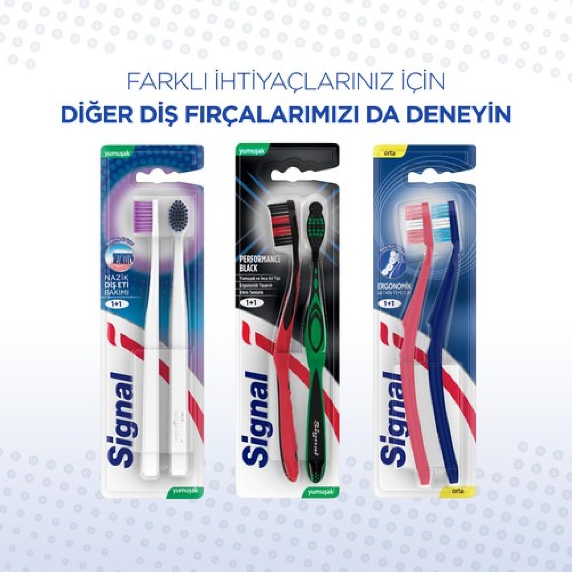 Signal Performans Orta 2+1 Diş Fırçası
