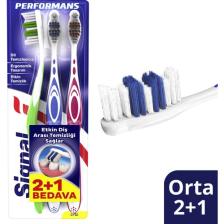 Signal Performans Orta 2+1 Diş Fırçası