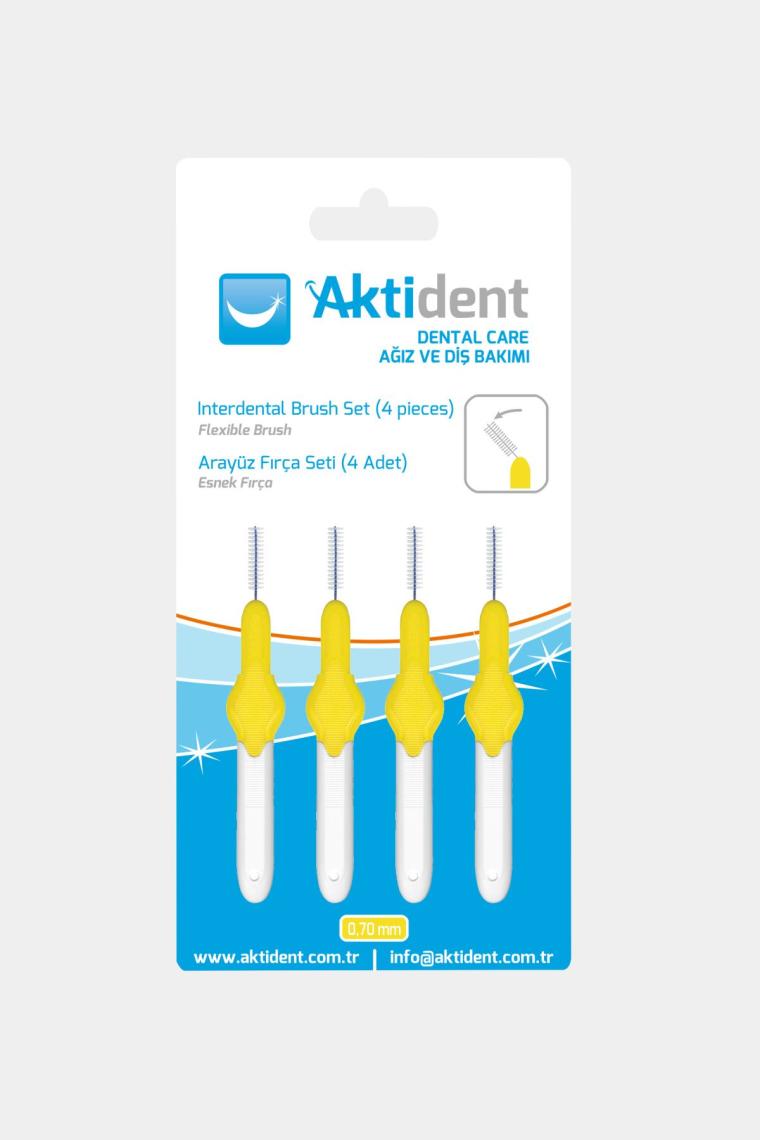 Aktident Arayüz Fırçası 3.5 mm Sarı
