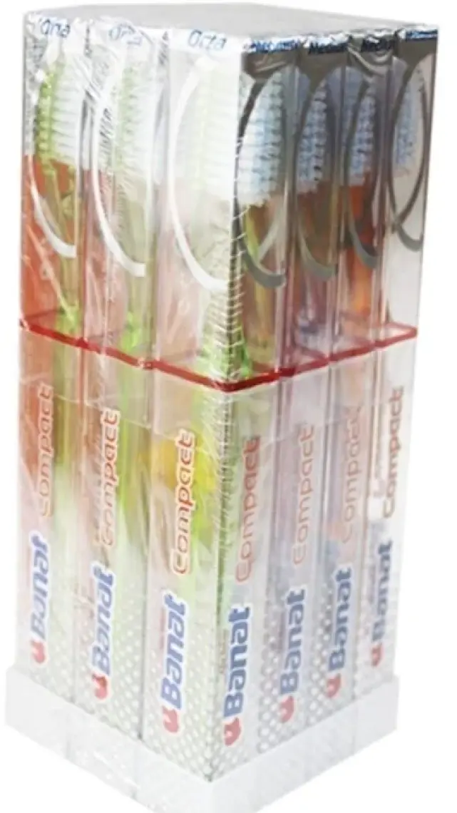 Banat Diş Fırçası Compact Orta-12'li Paket