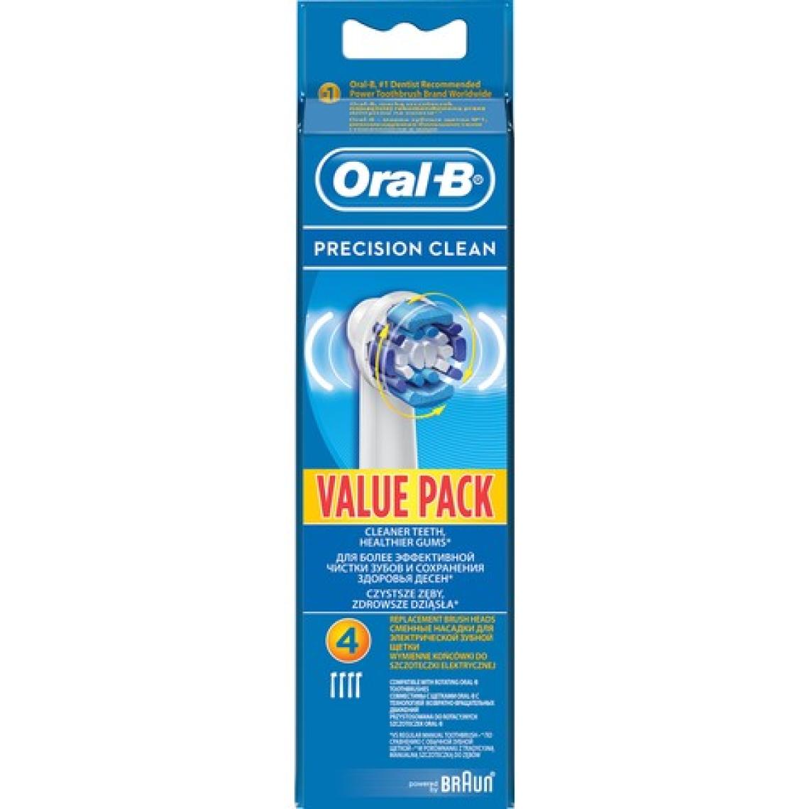 Oral-B Precision Clean 4'lü Şarjlı Diş Fırçası Yedek Başlığı