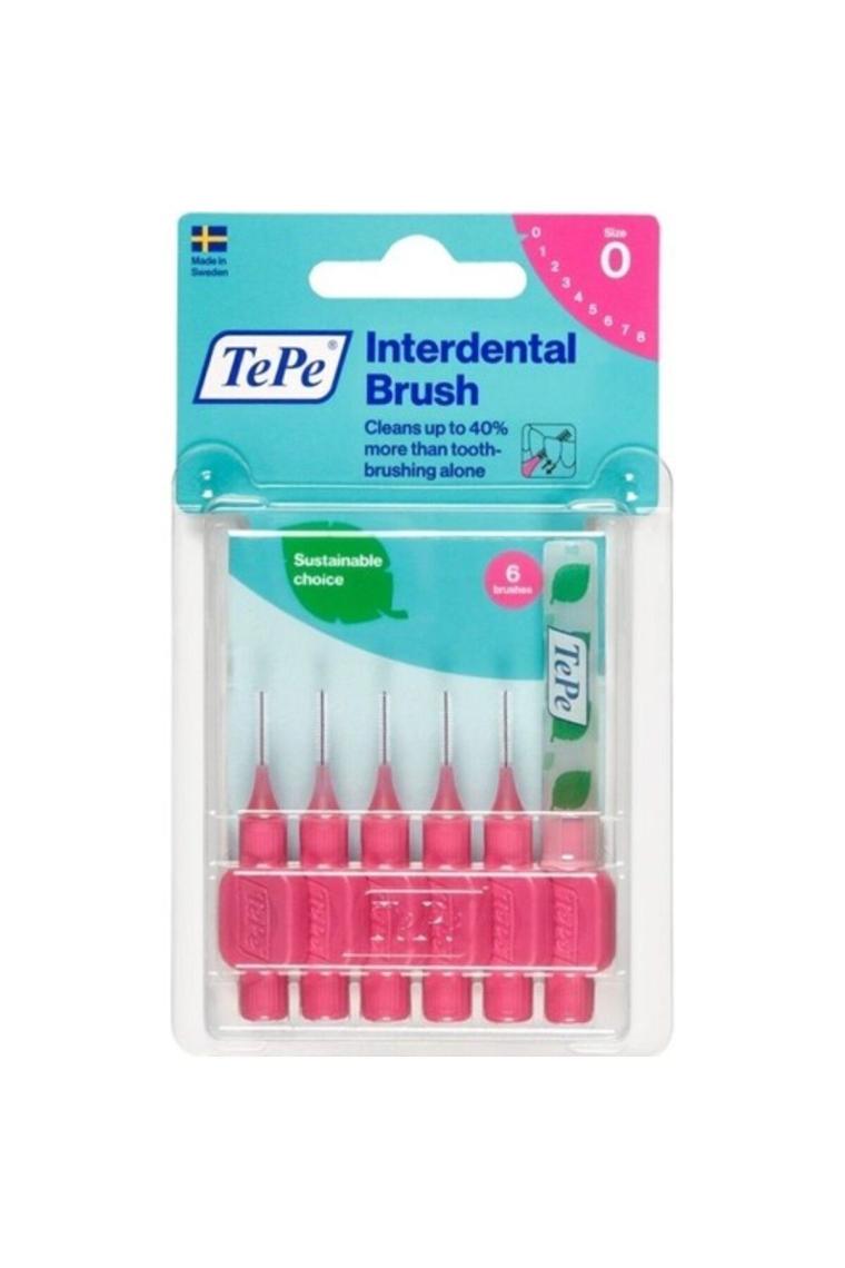 Interdental Brush Arayüz Fırçası Pembe 0.4 Mm 6 Lı
