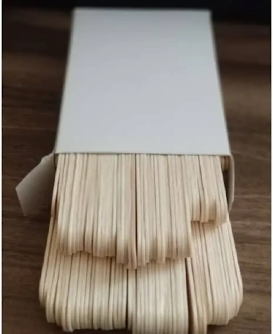 100 Adet Marka Abeslang Tahta Dil Çubuğu Basacağı - Ağda Spatulası