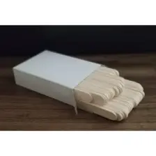 100 Adet Marka Abeslang Tahta Dil Çubuğu Basacağı - Ağda Spatulası