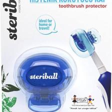 Steriball Diş Fırçası Koruma Kabı - Bitkisel Uçucu Yağlı Tabletler ile, Mavi Renk, Standart ve Elektrikli Fırçalarla Uyumlu, 1 Adet