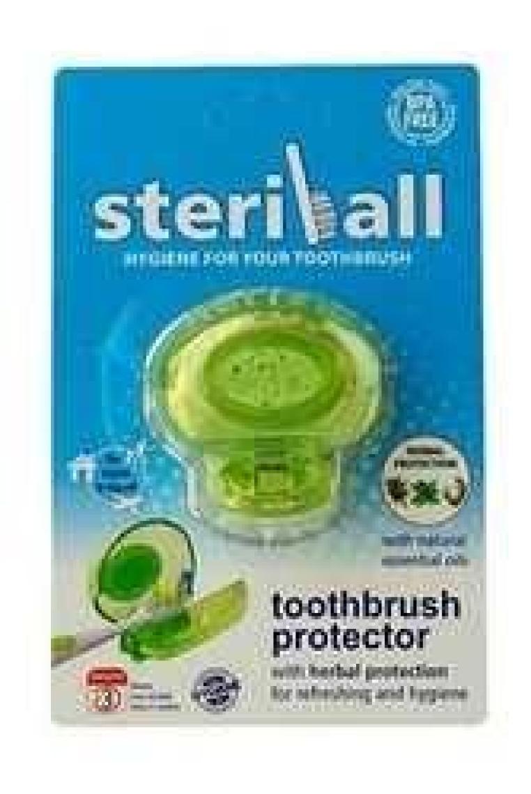 Steriball Diş Fırçası Koruma Kabı - Bitkisel Uçucu Yağlı Tabletler ile, Mavi Renk, Standart ve Elektrikli Fırçalarla Uyumlu, 1 Adet
